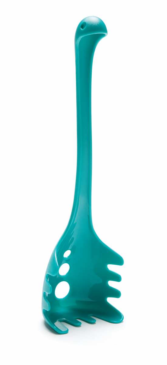  Pack of 3 - Nessie Ladle Spoons (Green, Turquoise) + Spaghetti  Monster Kitchen Strainer: Home & Kitchen