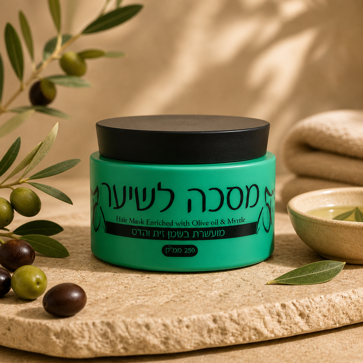 Schwartz Olive & Myrtle Hair Mask | Intensive Care for Healthy Hair – 250 ml