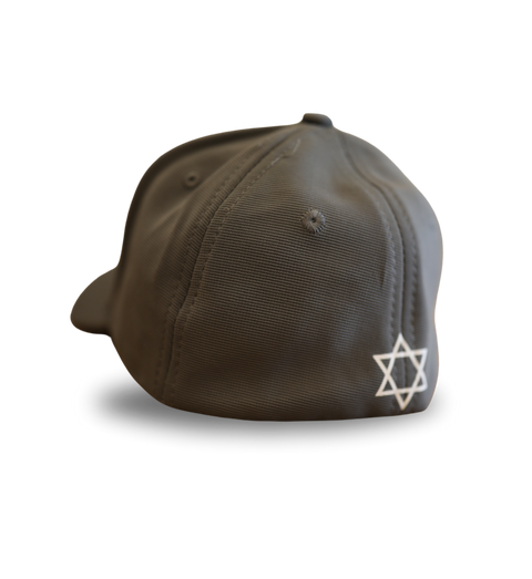 Baseball cap with Star of David and the Hebrew word Chai "חי"