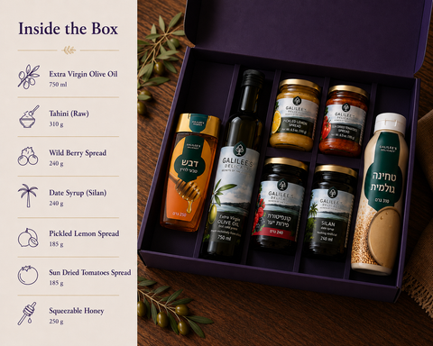 Flavors of the Galilee — Geschenkbox zum Laubhüttenfest