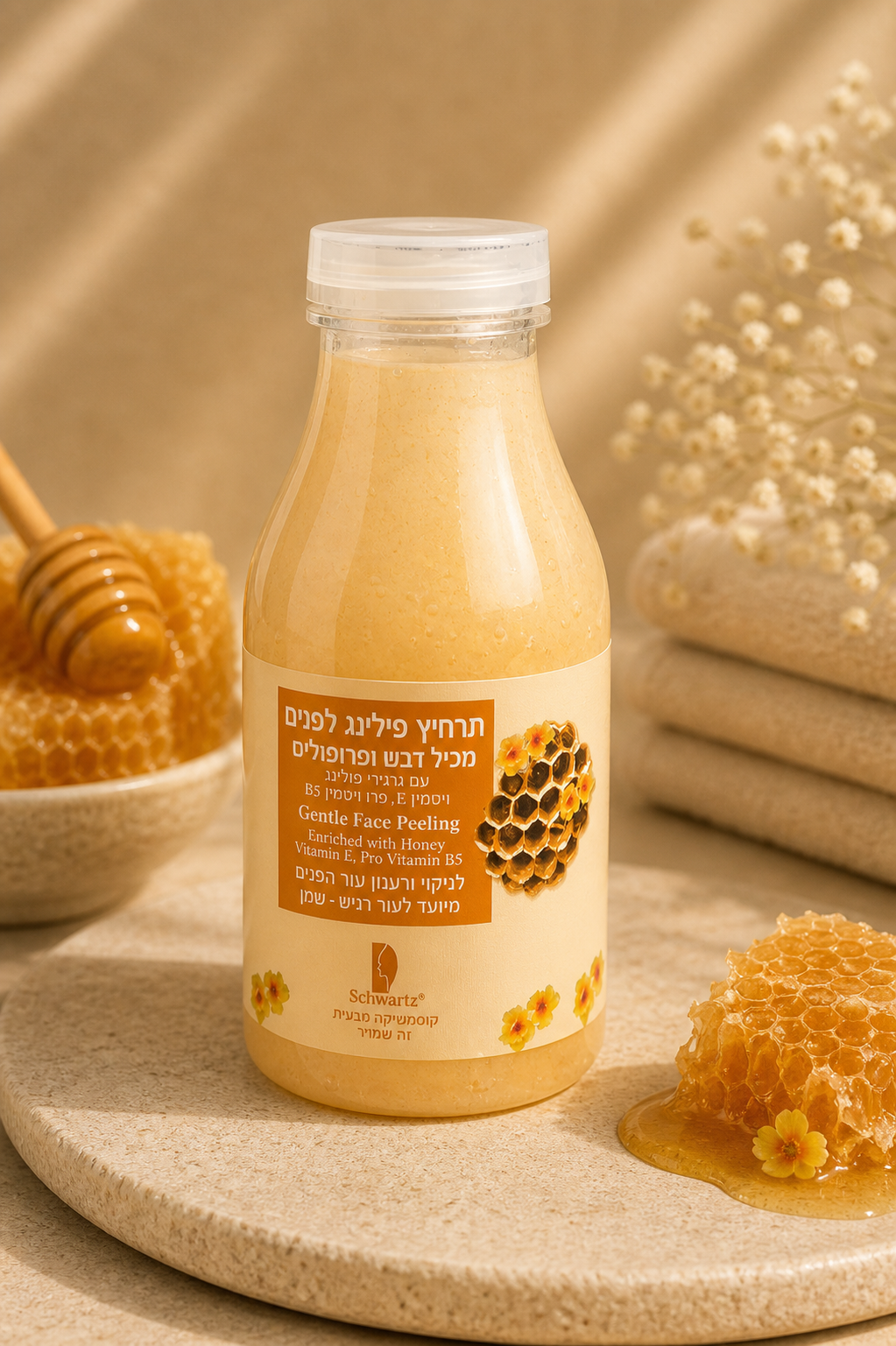 Honey & Propolis Peeling | Sanfte Tiefenreinigung & Feuchtigkeitspflege – 250 ml