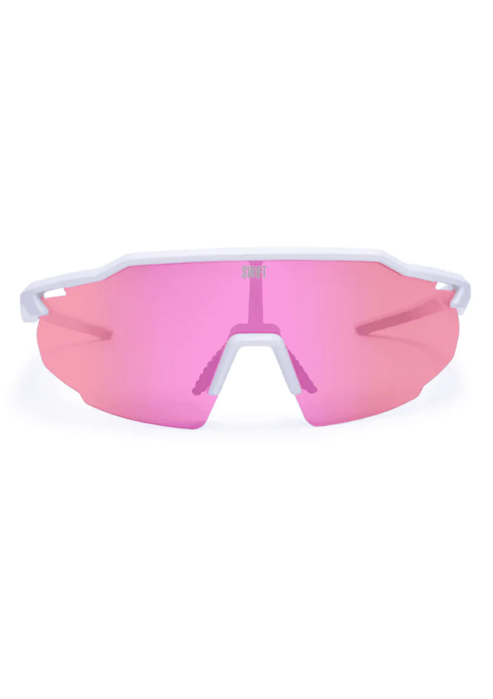 Swiftness Apex Vision Weiß-Pink | Ultraleichte Sport-Sonnenbrille