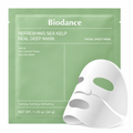 Biodance Refreshing Sea Kelp Real Deep Mask: grüner Beutel mit weißer Hydrogel-Tuchmaske