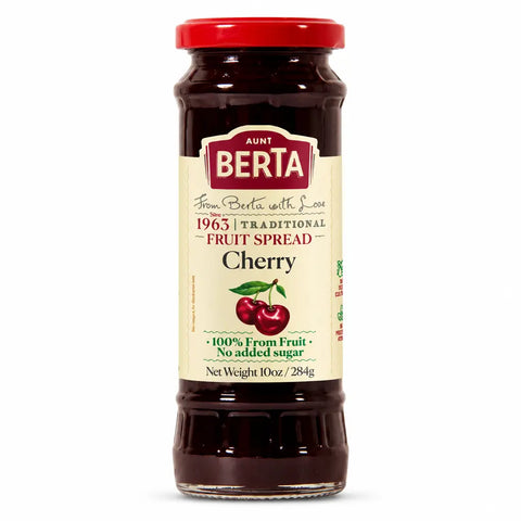 Aunt Berta's Cherry Jam | 100% fruit, no added sugar