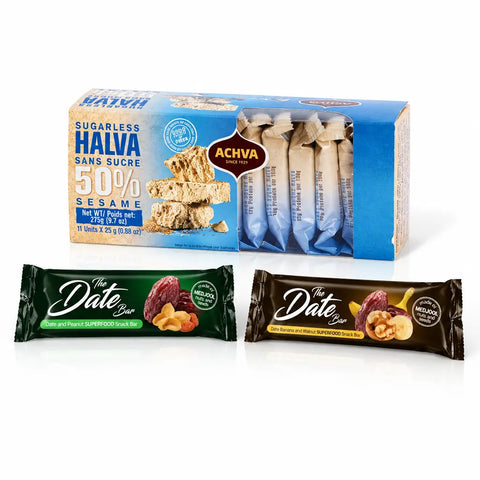 Sweet & Power Indulgence Set | Halva & Date Bar