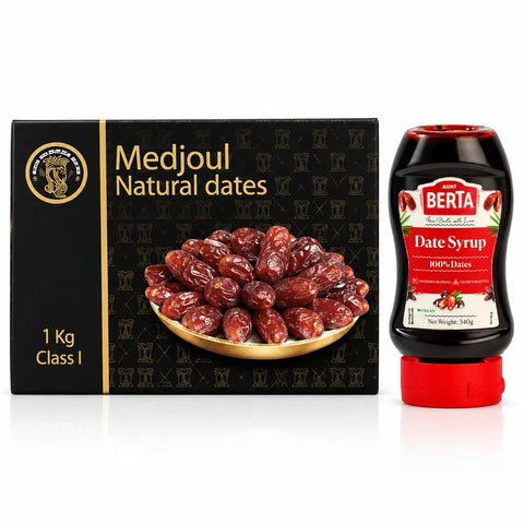 Medjool Date Power Set: 1 KG Dates & 500 g Silan Date Syrup