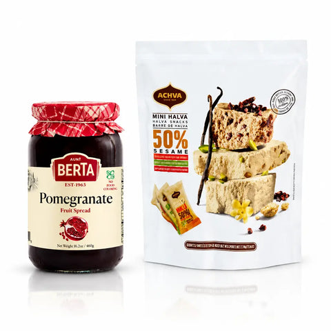 Enjoyment Duo | Pomegranate Jam & Halva Mini-Snacks