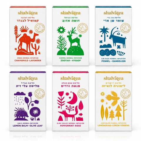 Shalva Tea Set - 6 Unique Israeli Infusions