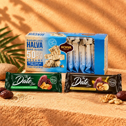 Sweet & Power Indulgence Set | Halva & Date Bar