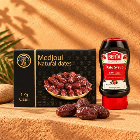 Medjool Date Power Set: 1 KG Dates & 500 g Silan Date Syrup