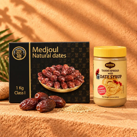 Golden Energy Set – Tahini & Date Syrup Spread 400 g + 1 kg Medjool Dates