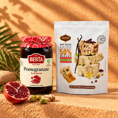 Enjoyment Duo | Pomegranate Jam & Halva Mini-Snacks