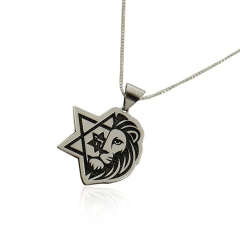 Halskette „Wie ein Löwe“, 925er Silber