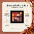 NYX Ultimate Shadow Palette Phoenix, Vorteile-Grafik zu 16 Nuancen, intensiven Pigmenten und Spiegel