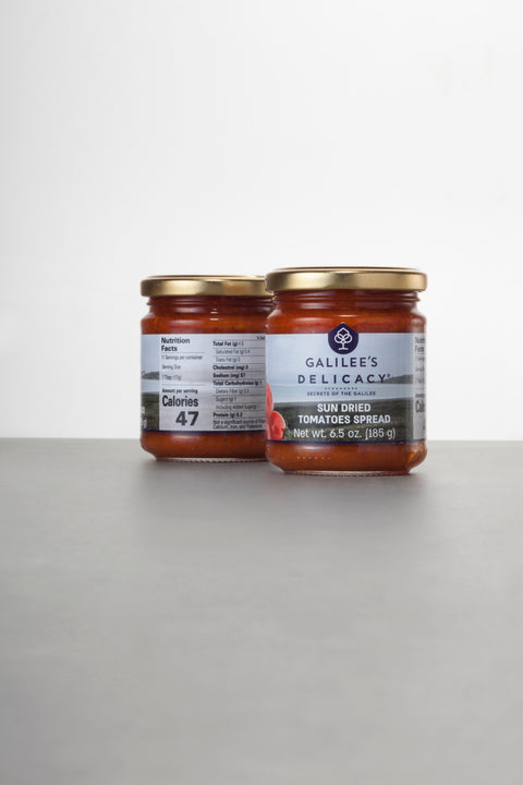 Galilee Sonnengetrocknetes Tomatenmark | Veganer Brotaufstrich ohne Zusatzstoffe