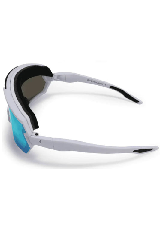 Apex Swift Rush Weiß-Blau | Sportbrille im urbanen Performance-Design