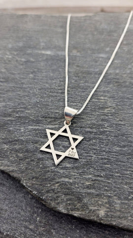 Star of David with engraving – October 7, 2023