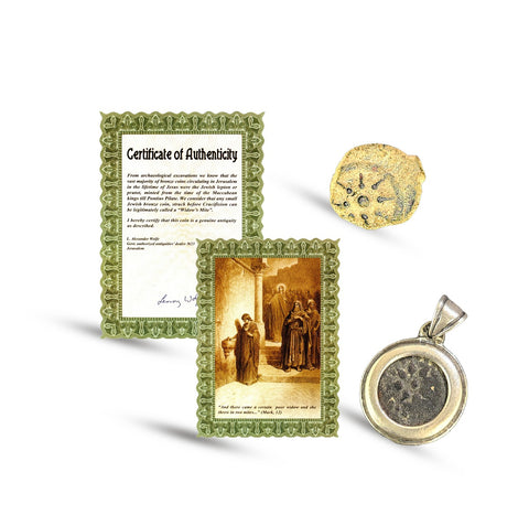 Antique coin pendant