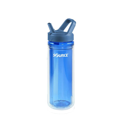 SOURCE Eco Duo Straw - Double-walled Tritan bottle with drinking straw - 600ml