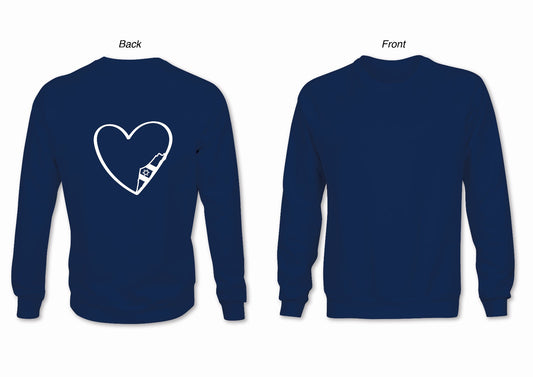 Sweatshirt-Israel map + heart