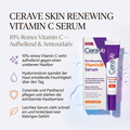 Vorteile des CeraVe Vitamin C Serums: 10% reines Vitamin C wirkt aufhellend, Hyaluronsäure spendet Feuchtigkeit, Ceramide und Panthenol stärken die Hautbarriere, leichtes Serum ohne klebriges Gefühl