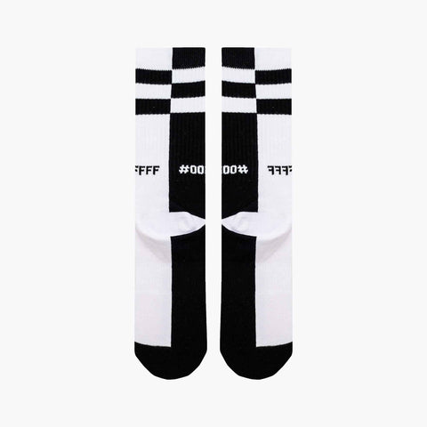Black and white socks