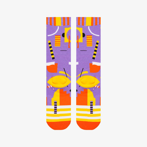 Socken: „Abstraktes Leben“