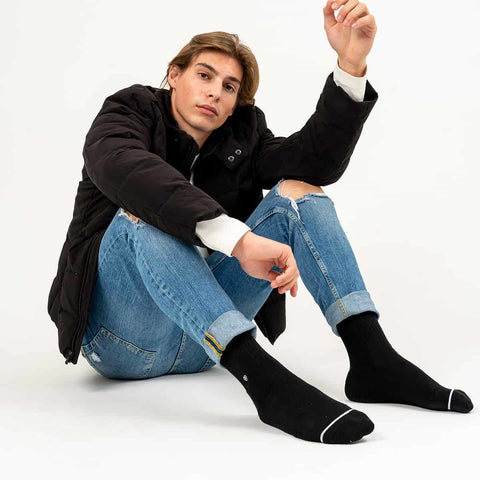 Socks: Motif “Blank Canvas in Black”