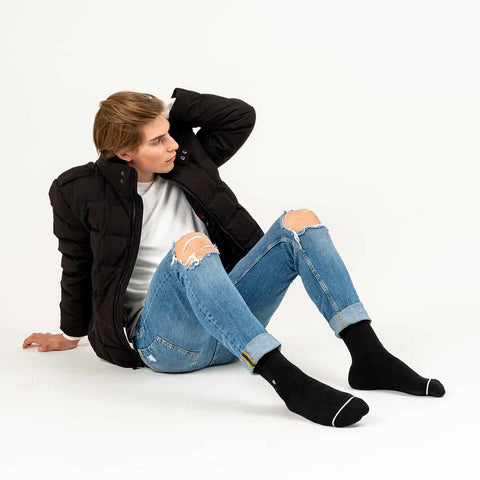 Socks: Motif “Blank Canvas in Black”