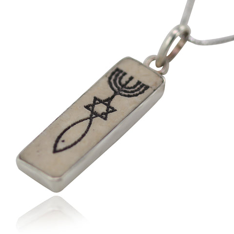 Pendant “Original Christian Signs on Jerusalem Stone”