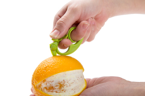 Zesty fruit peeler