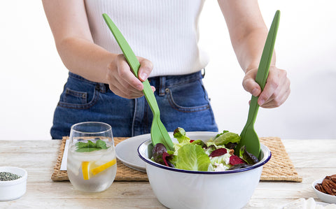 JUICEPAIR salad servers and lemon juicer