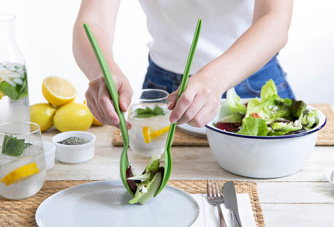 JUICEPAIR salad servers and lemon juicer