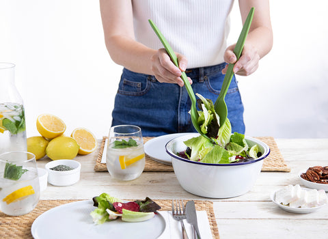 JUICEPAIR salad servers and lemon juicer