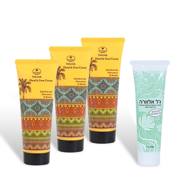 Schwartz Hand & Fußcreme und Aloe Vera Gel - Set 3 x 3