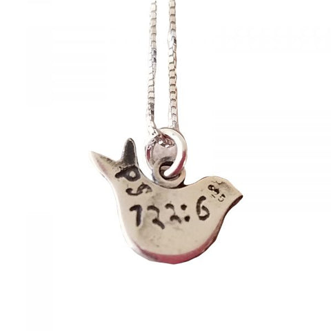 Peace Dove Necklace "Pray for the Peace of Jerusalem"